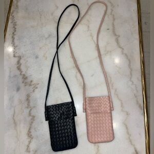 Mini woven crossbody bag lot